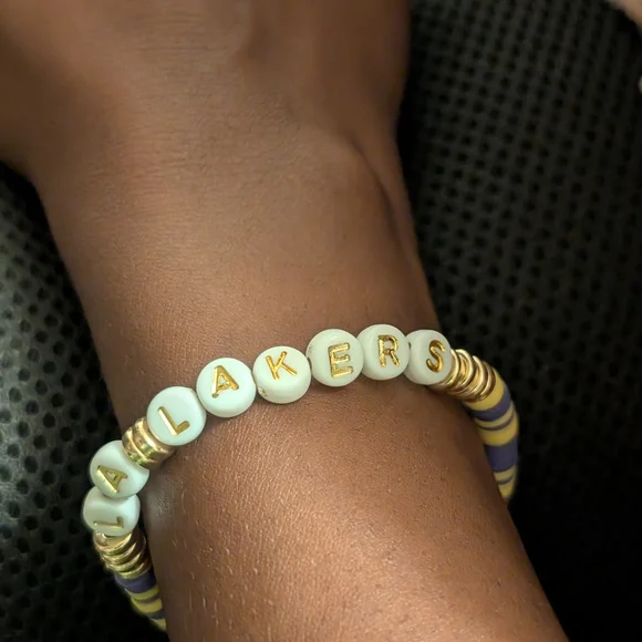 LA Lakers Handmade Bracelet - Picture 2 of 4